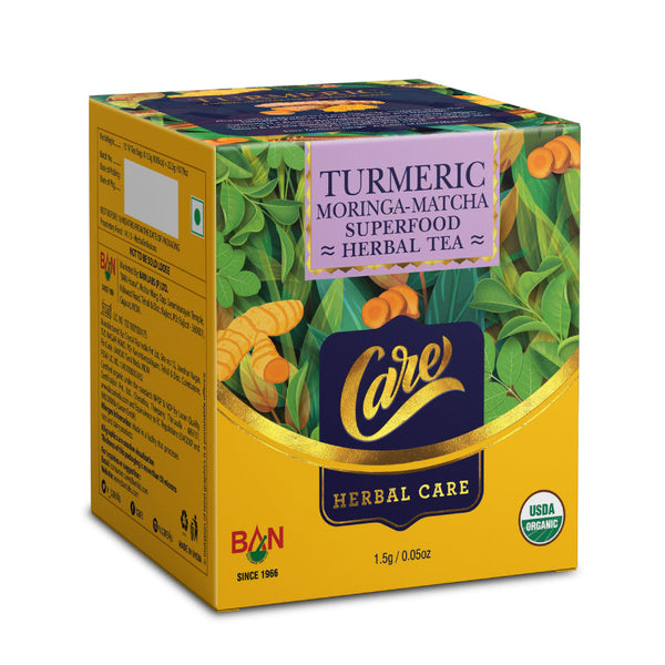 Turmeric Moringa-Matcha Superfood Herbal Tea
