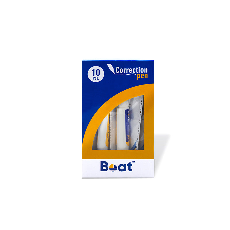 White Correction Pen 7ML (Pack of 10)