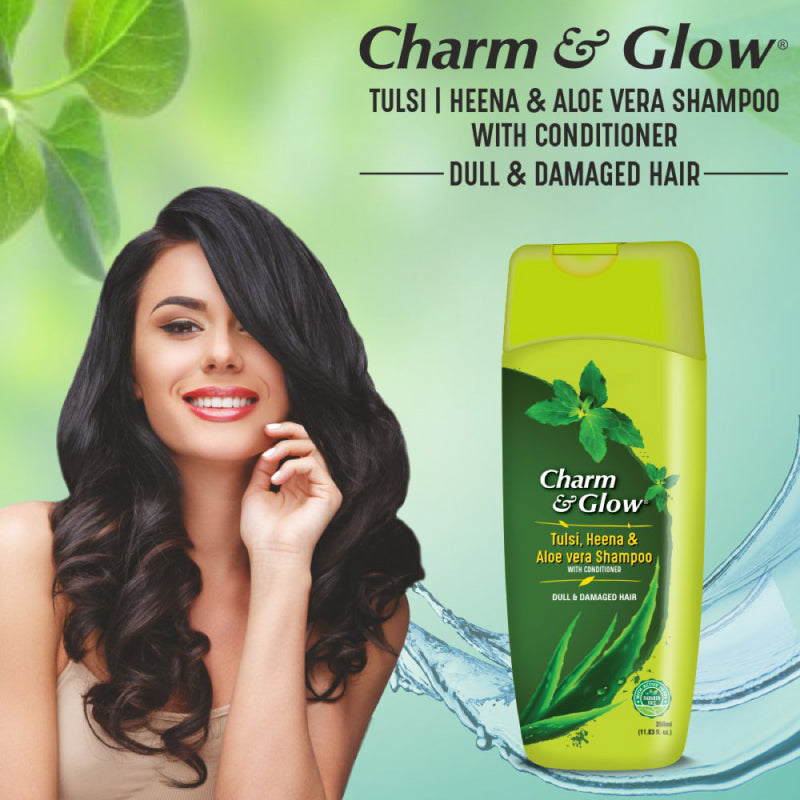 Tulsi, Heena & Aloevera Herbal Shampoo