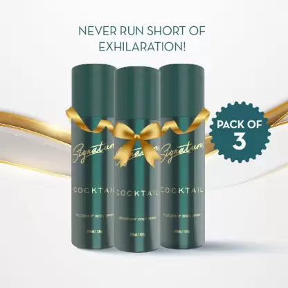 Signature Cocktail Deodorant - 10 International Frangrances Just in 1 Deo