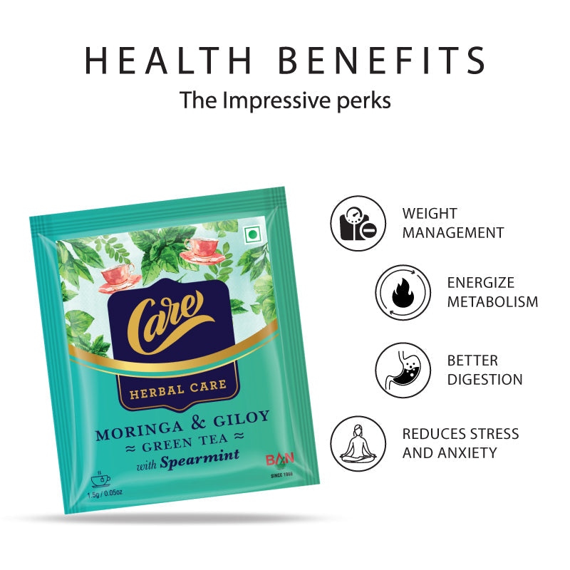 Moringa & Giloy With Spearmint Green Tea