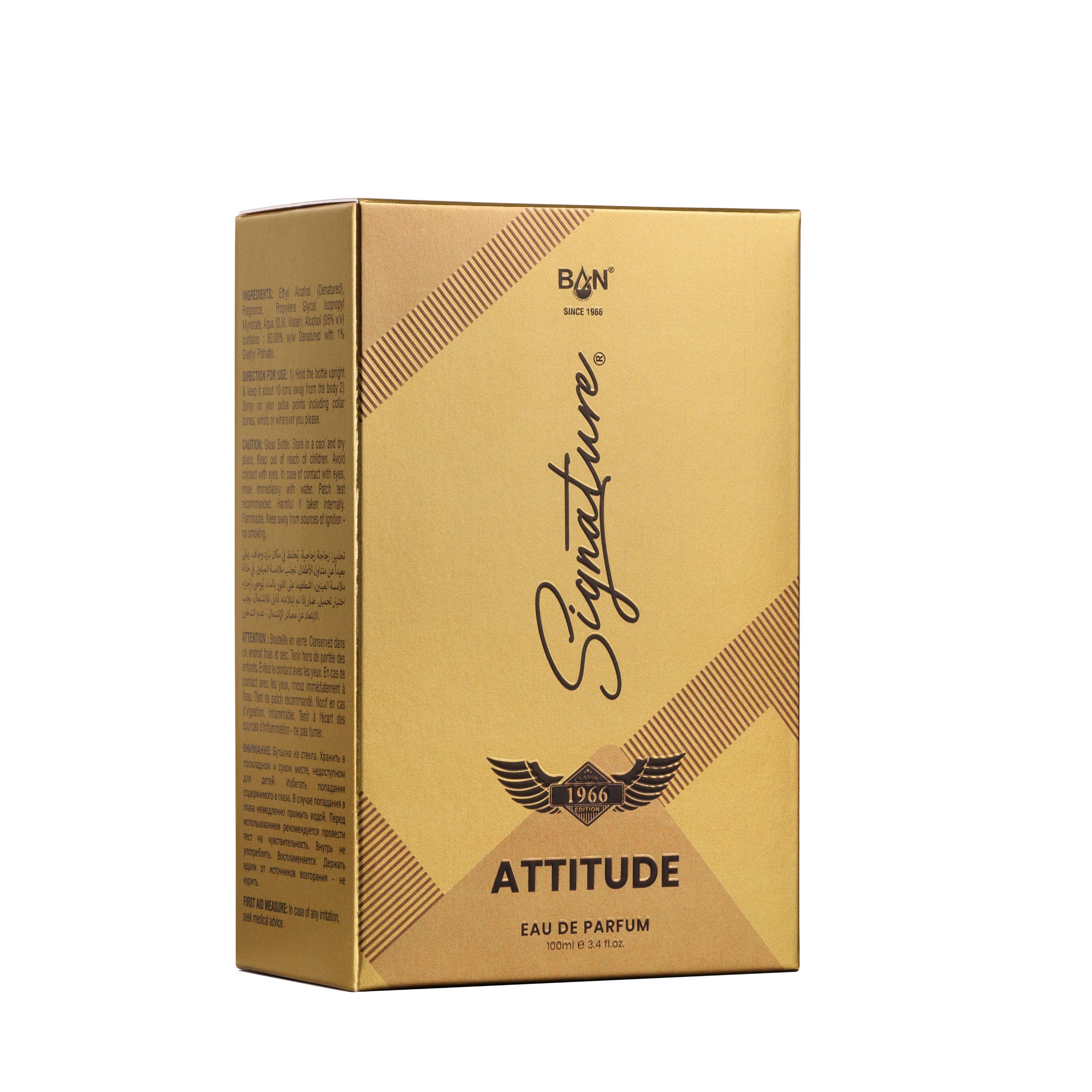 ATTITUDE – Men's Eau De Parfum - 100ml | Warm Spicy Leather Fragrance