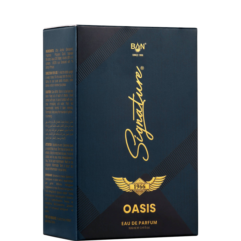 OASIS – Men's Eau De Parfum - 100ml | Clean Fresh Woody Fragrance