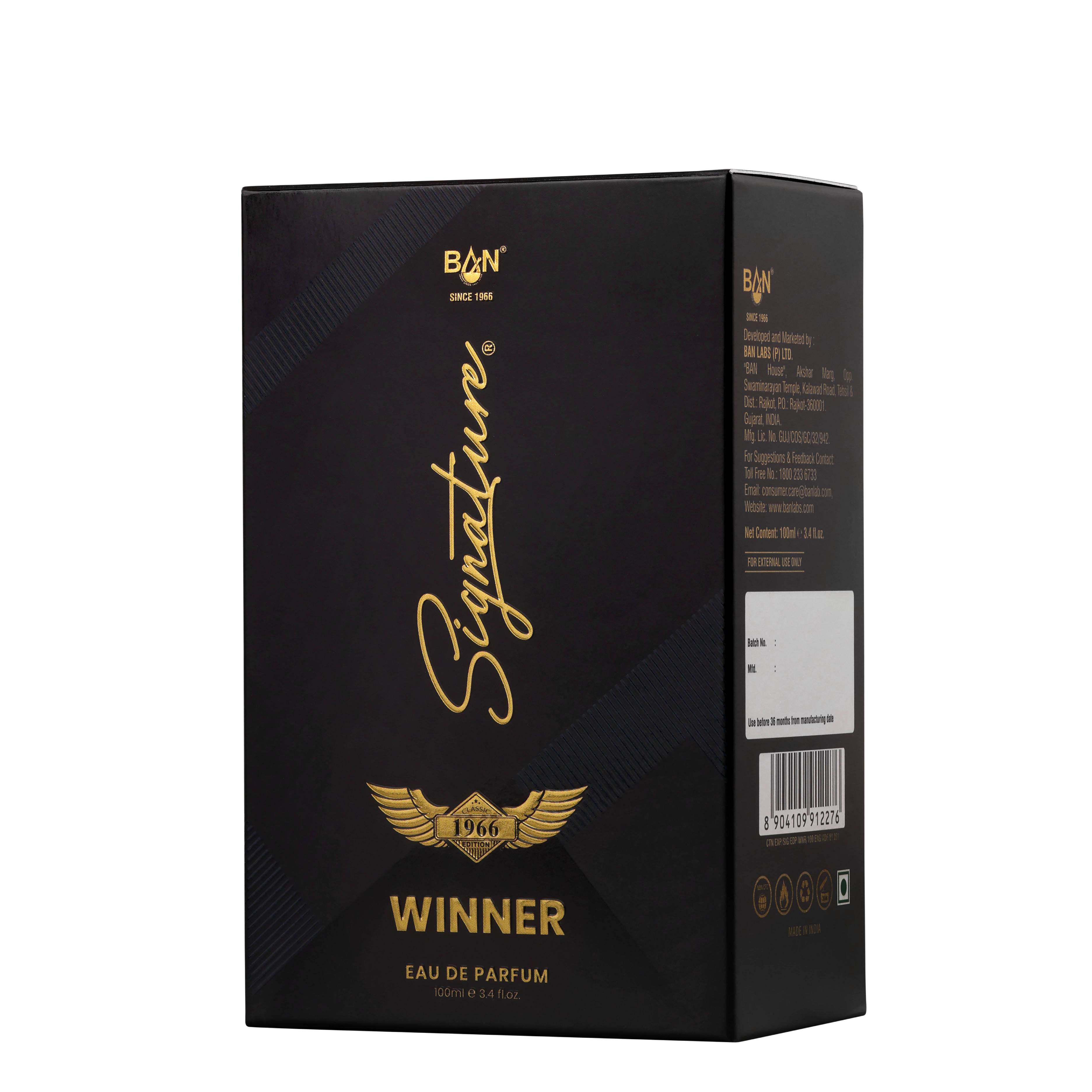 WINNER – Women's Eau De Parfum - 100ml | Empowering Amber Floral Fragrance