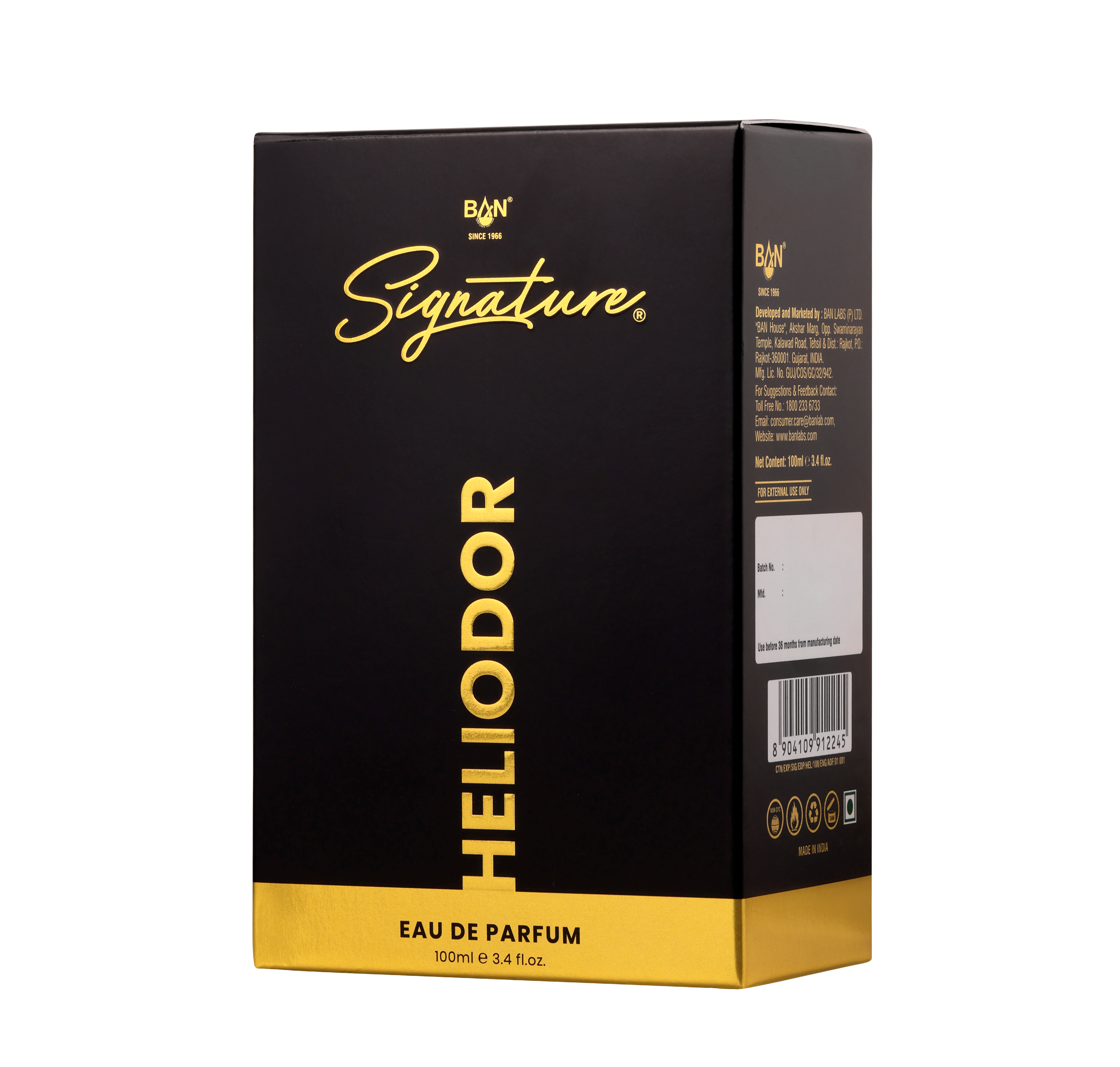 HELIODOR – Men's Eau De Parfum - 100ml | Long-Lasting Woody Chypre