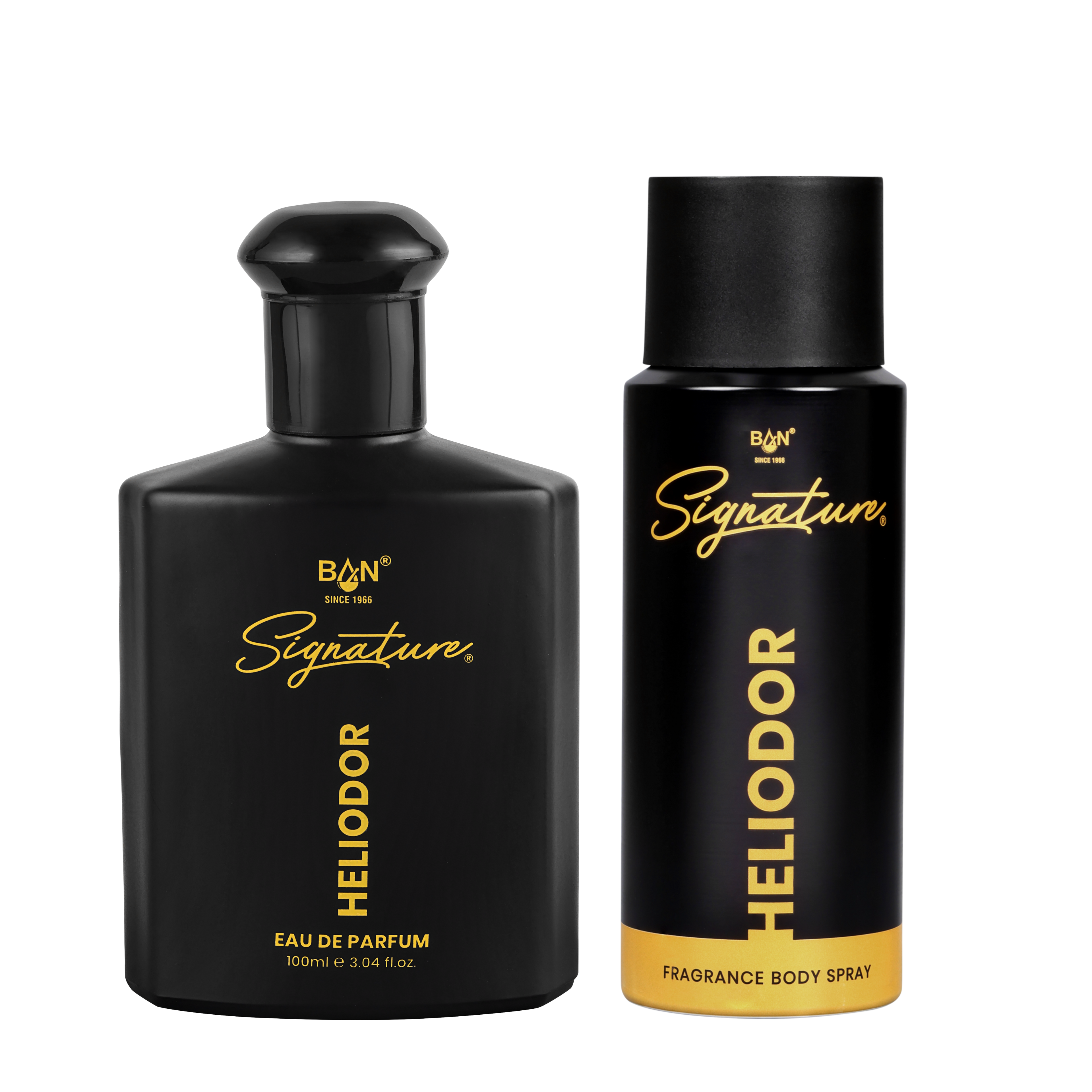 HELIODOR Signature Duo – Men's 100ml EDP & 150ml Deodorant Combo | Woody Chypre Leather