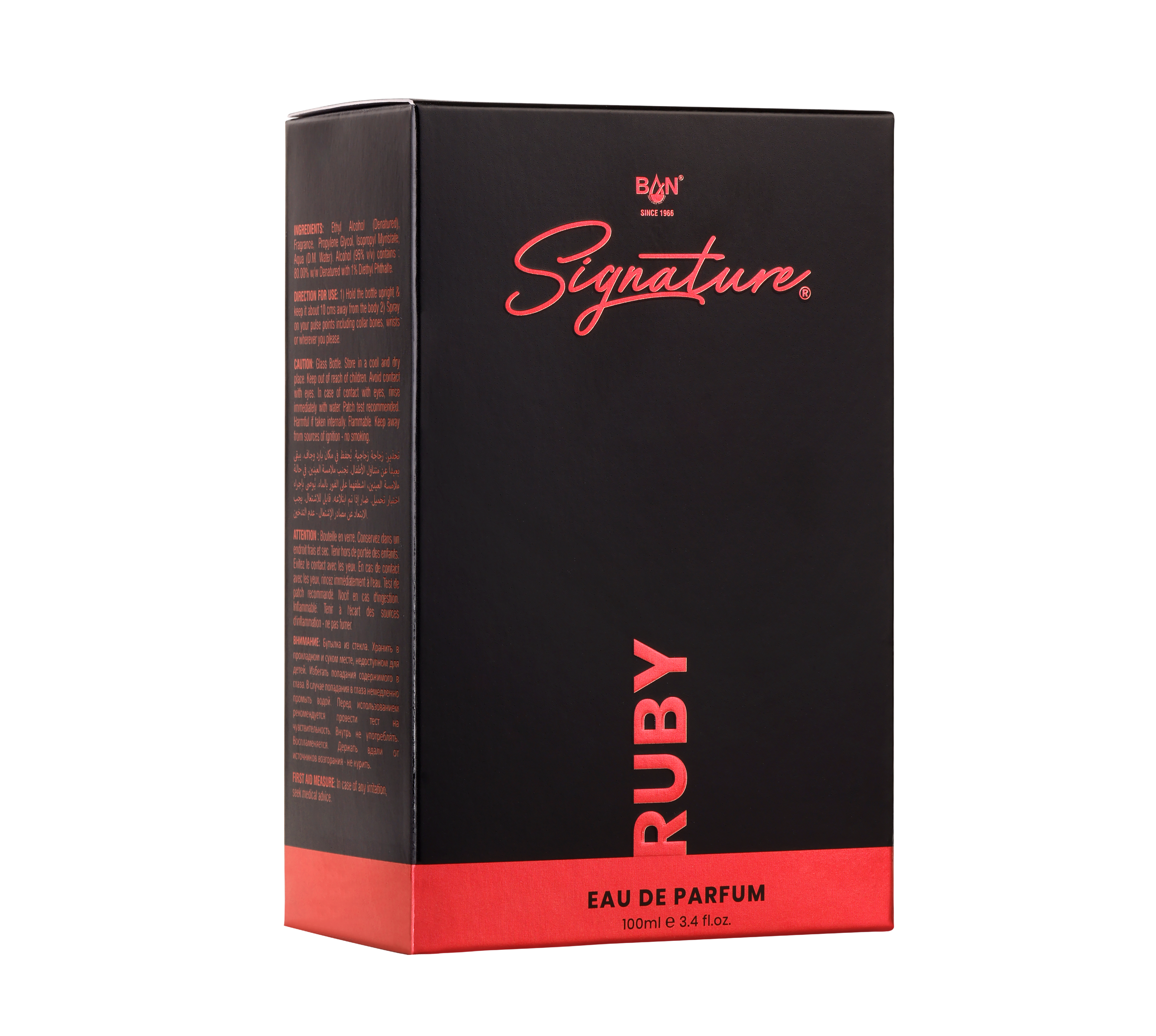 RUBY – Men's Eau De Parfum - 100ml | Aromatic Woody Fragrance