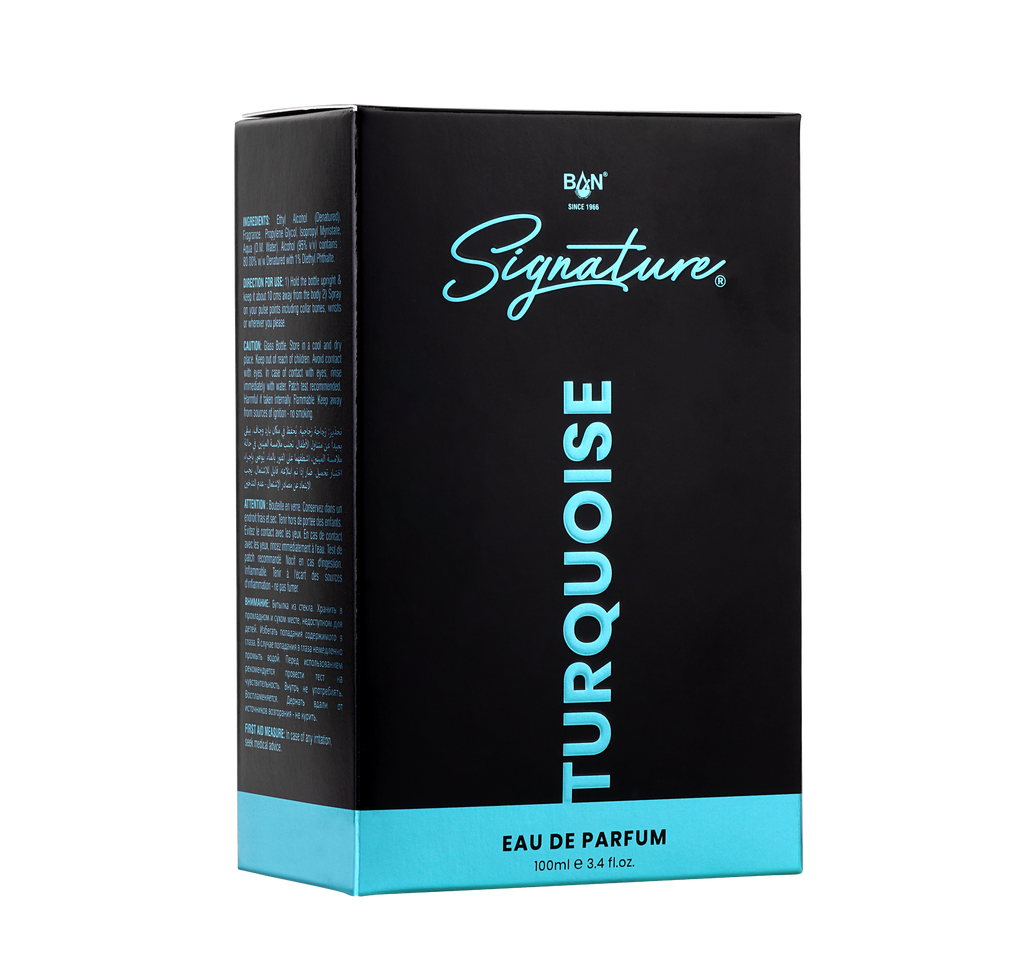 TURQUOISE – Men's Eau De Parfum - 100ml | Bold Amber Spicy Fragrance