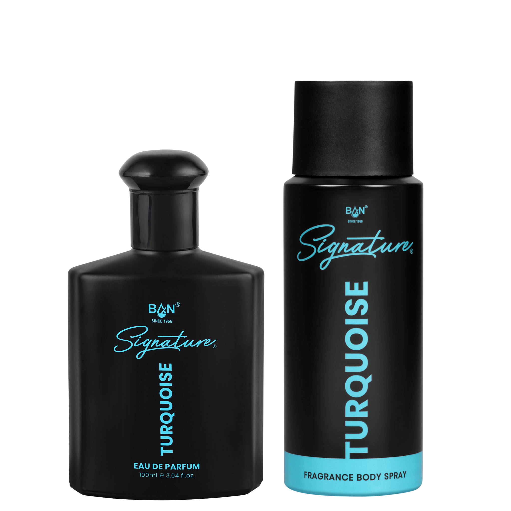 TURQUOISE Signature Duo – Men's 100ml EDP & 150ml Deodorant Combo | Amber Spicy Leather