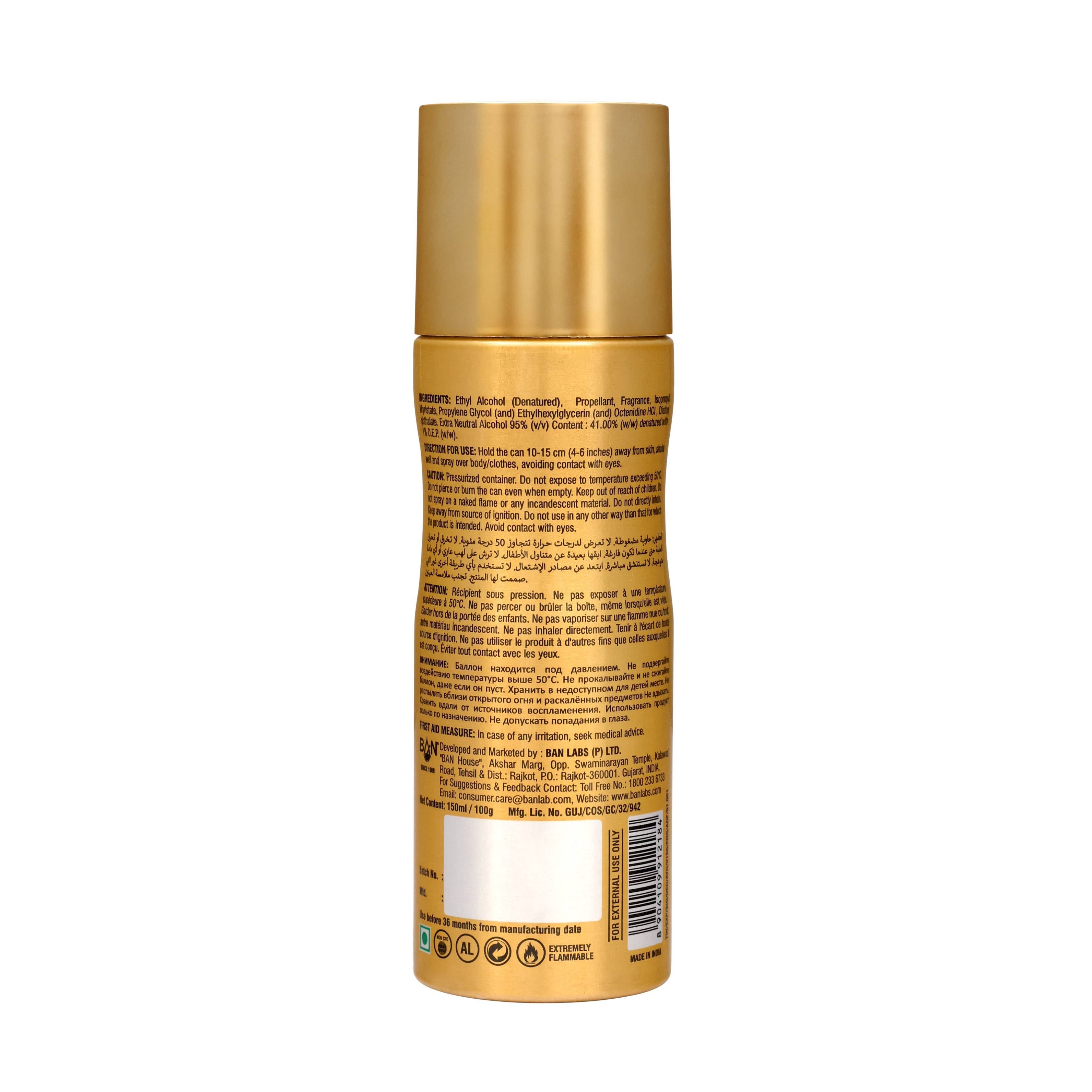 ATTITUDE – Men's Perfume Deodorant - 150ml | Warm Spicy Leather Body Spray