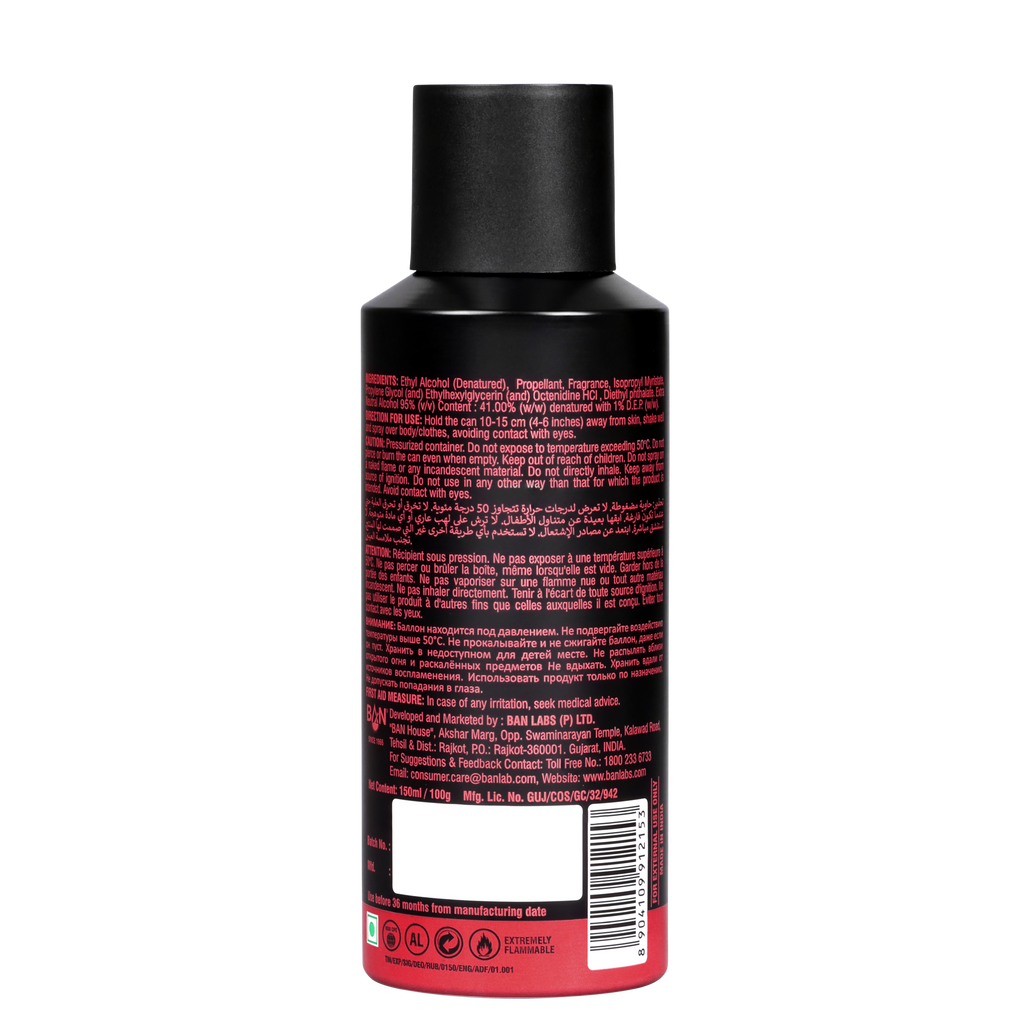 RUBY – Men's Perfume Deodorant - 150ml | Fresh Aromatic Woody Body Spray