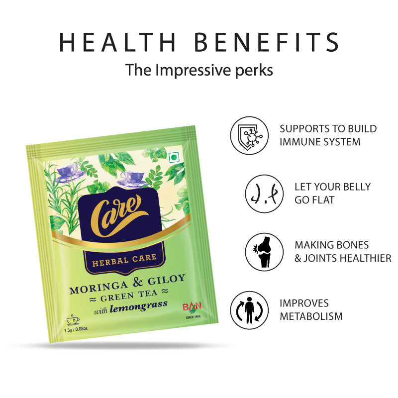 Moringa & Giloy With Lemongrass Green Tea