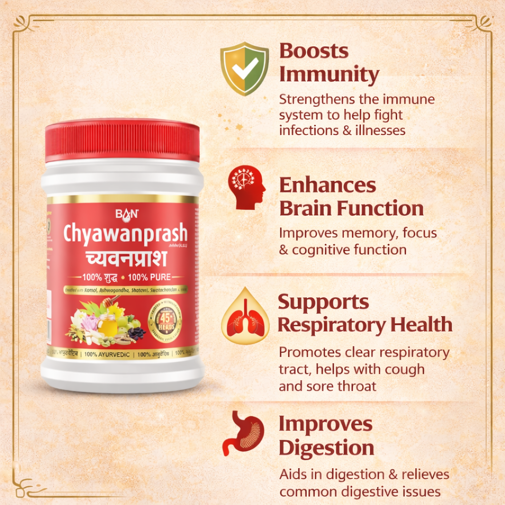 BAN Chyawanprash Ayurvedic Immunity Booster with Amla & 45+ Herbs