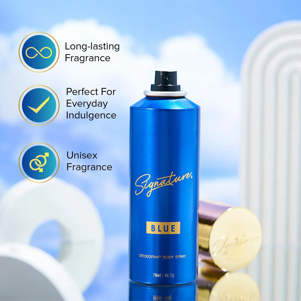Signature Blue Deodorant Body Spray - 70 ML