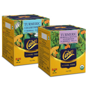 Turmeric superfood combo (15N CHAMOMILE HERBAL, 15N MORINGA MATCHA)