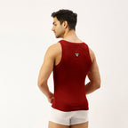 THE SECRET LOOM Mens Gym Vest - Rib 1X1 100% Super Combed Cotton