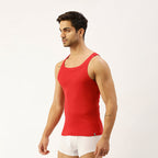 THE SECRET LOOM Mens Gym Vest - Rib 1X1 100% Super Combed Cotton