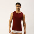 THE SECRET LOOM Mens Gym Vest - Rib 1X1 100% Super Combed Cotton