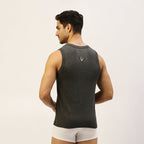 THE SECRET LOOM Mens Gym Vest - Rib 1X1 100% Super Combed Cotton