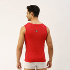 THE SECRET LOOM Mens Gym Vest - Rib 1X1 100% Super Combed Cotton