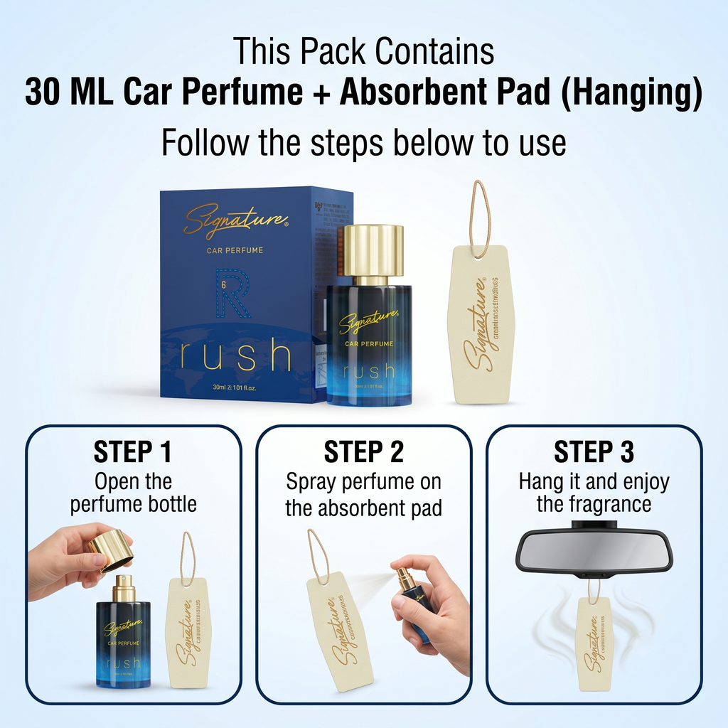 Signature Premium Car Perfume – 30 ML – Rush