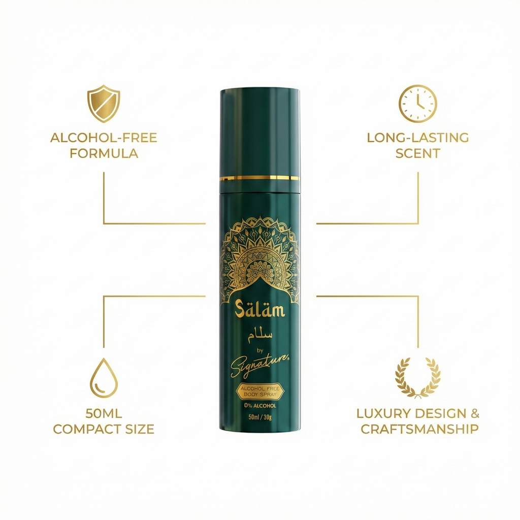 SIGNATURE PERFUME BODY SPRAY - NO ALCOHOL - 50ML - SALAM