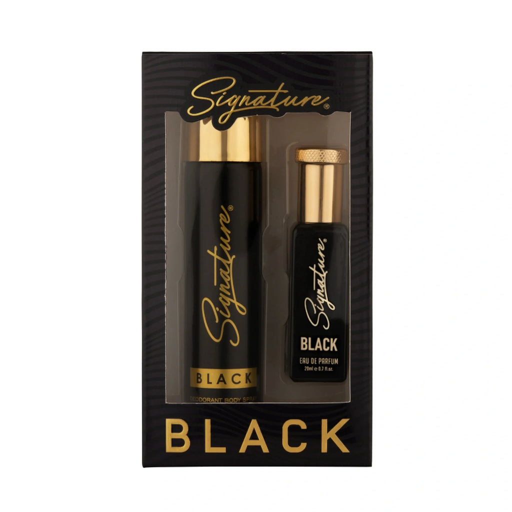 Signature Black Body Spray 70 ML + Black EDP 20 ML Gift Set Combo