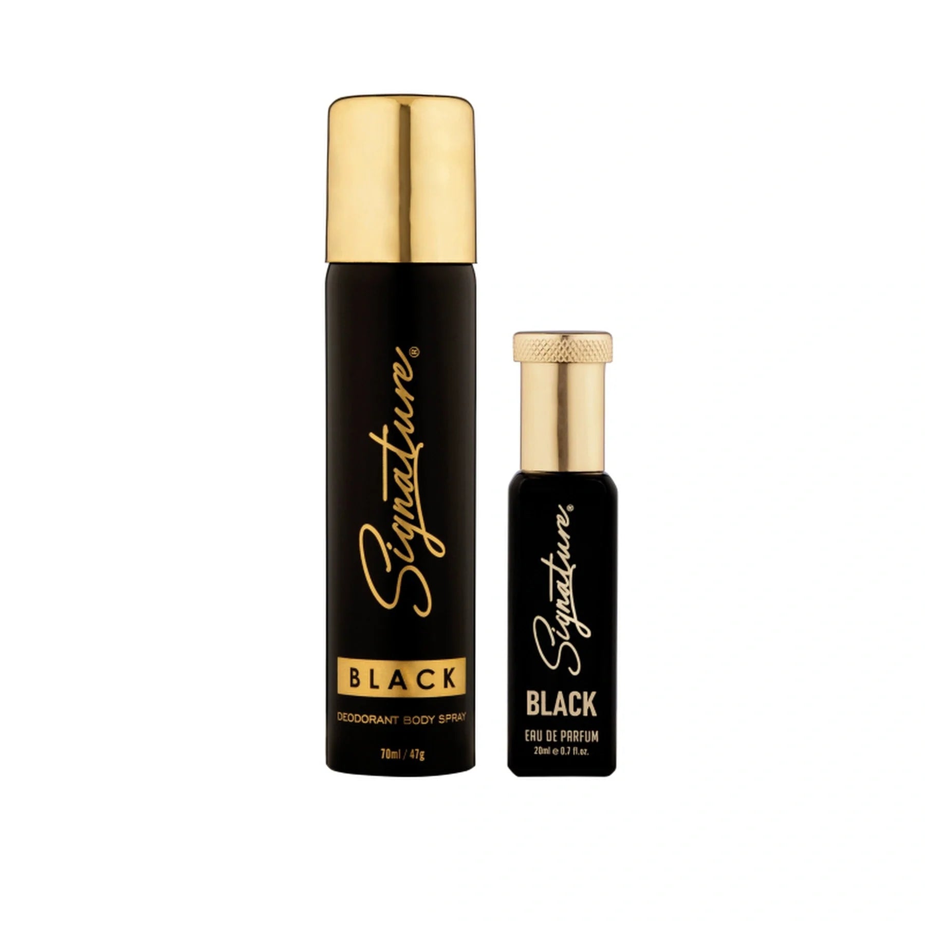 Signature Black Body Spray 70 ML + Black EDP 20 ML Gift Set Combo