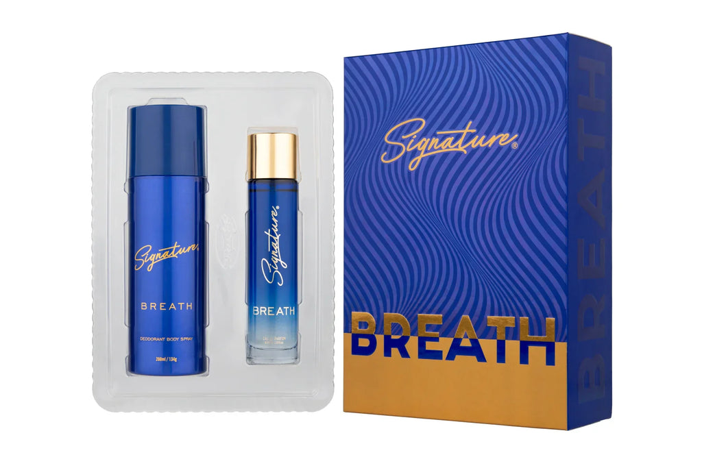 Signature Eau De Parfum + Deodorant Gift Set Combo- "BREATH" -60 ML EDP & 200 ML DEO