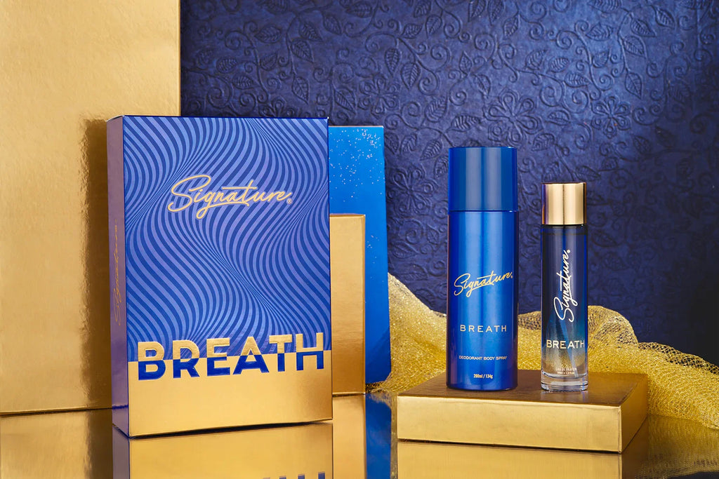 Signature Eau De Parfum + Deodorant Gift Set Combo- "BREATH" -60 ML EDP & 200 ML DEO