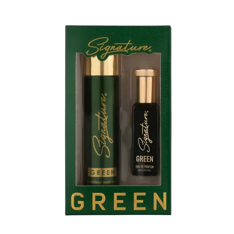 Signature Green Body Spray 70 ML + Green EDP 20 ML Gift Set Combo