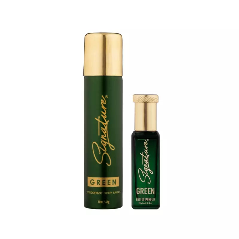 Signature Green Body Spray 70 ML + Green EDP 20 ML Gift Set Combo
