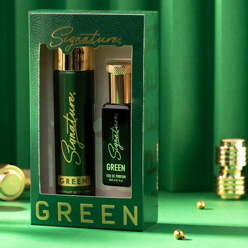Signature Green Body Spray 70 ML + Green EDP 20 ML Gift Set Combo