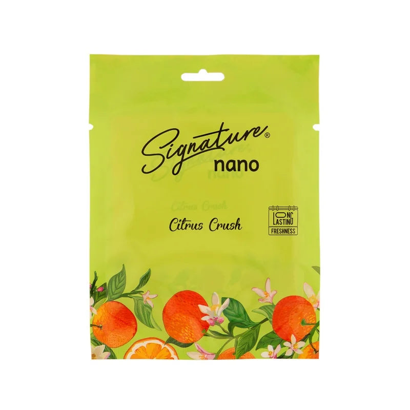 Signature Citrus Crush Nano Air Freshner 6 Sachet x 1 Box