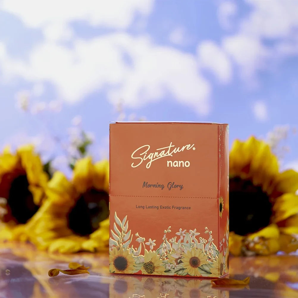 Signature Morning Glory Nano Air Freshner Pack of 6 Sachet