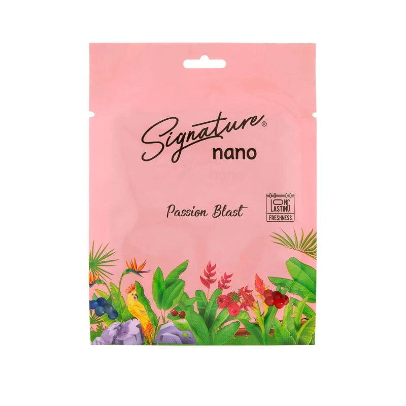 Signature Passion Blast Nano Air Freshner pack of 6 Sachet
