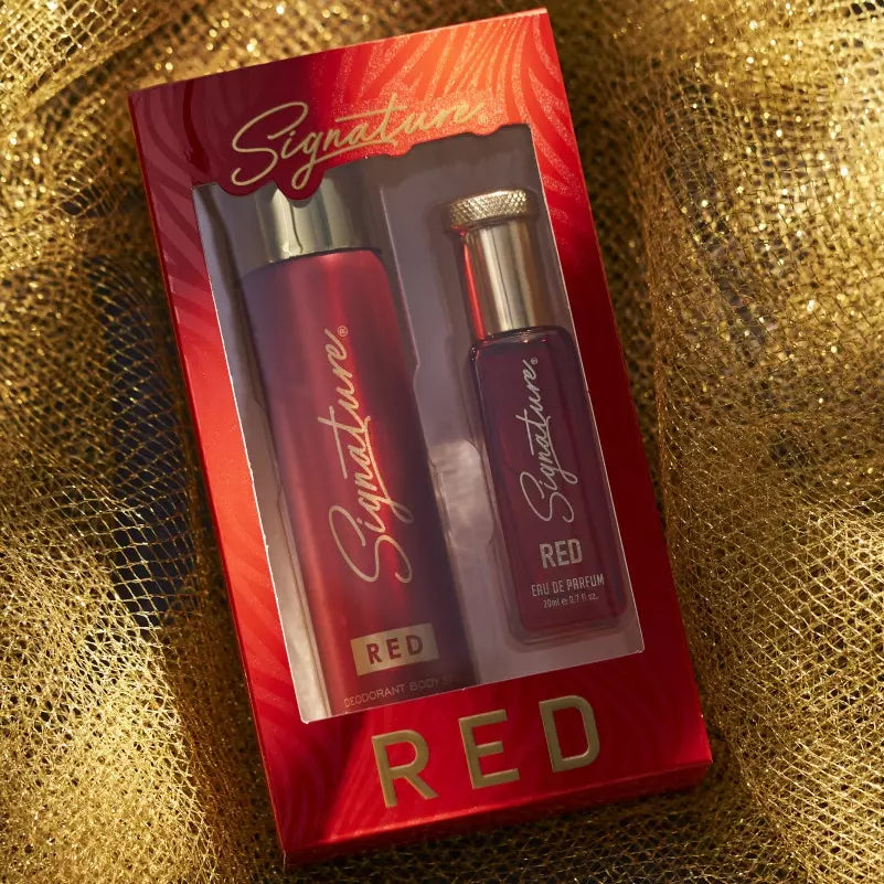 Signature Red Body Spray 70 ML + Red EDP 20 ML Gift Set Combo