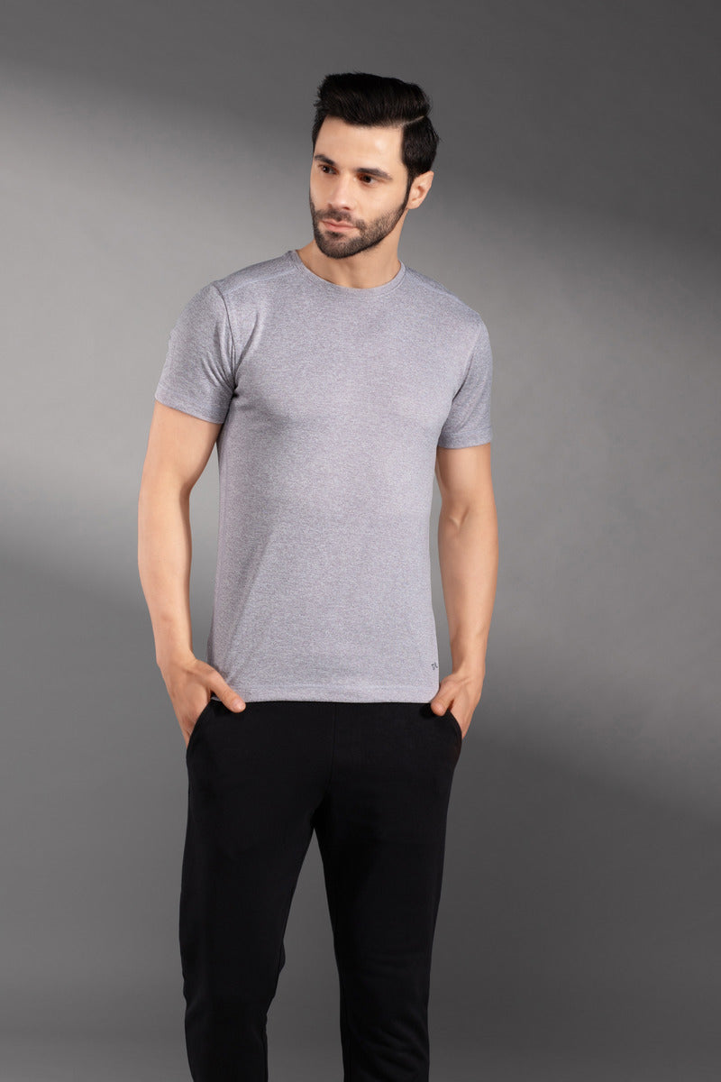 The Secret LoomMen's T-Shirt: 100% Polyester Double Cool Round Neck Gym T-Shirts