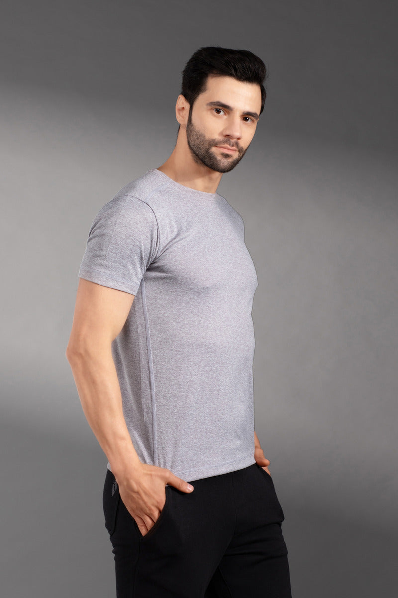 The Secret LoomMen's T-Shirt: 100% Polyester Double Cool Round Neck Gym T-Shirts