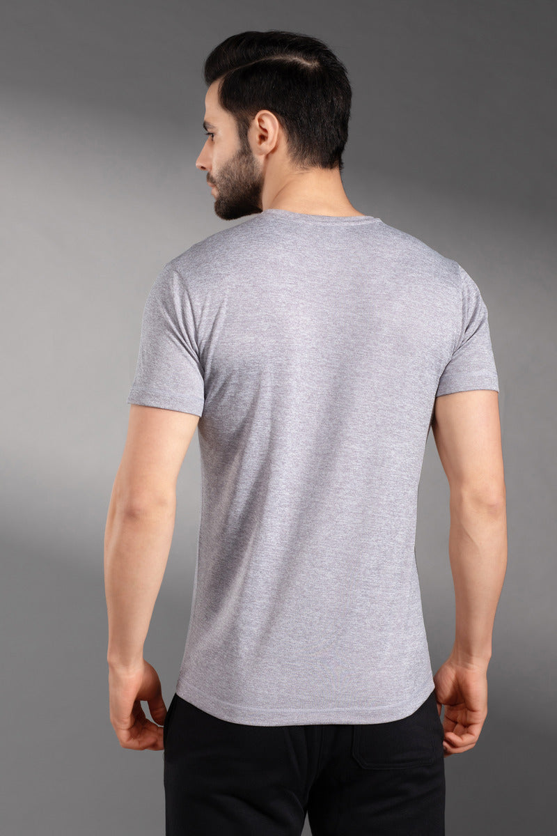 The Secret LoomMen's T-Shirt: 100% Polyester Double Cool Round Neck Gym T-Shirts