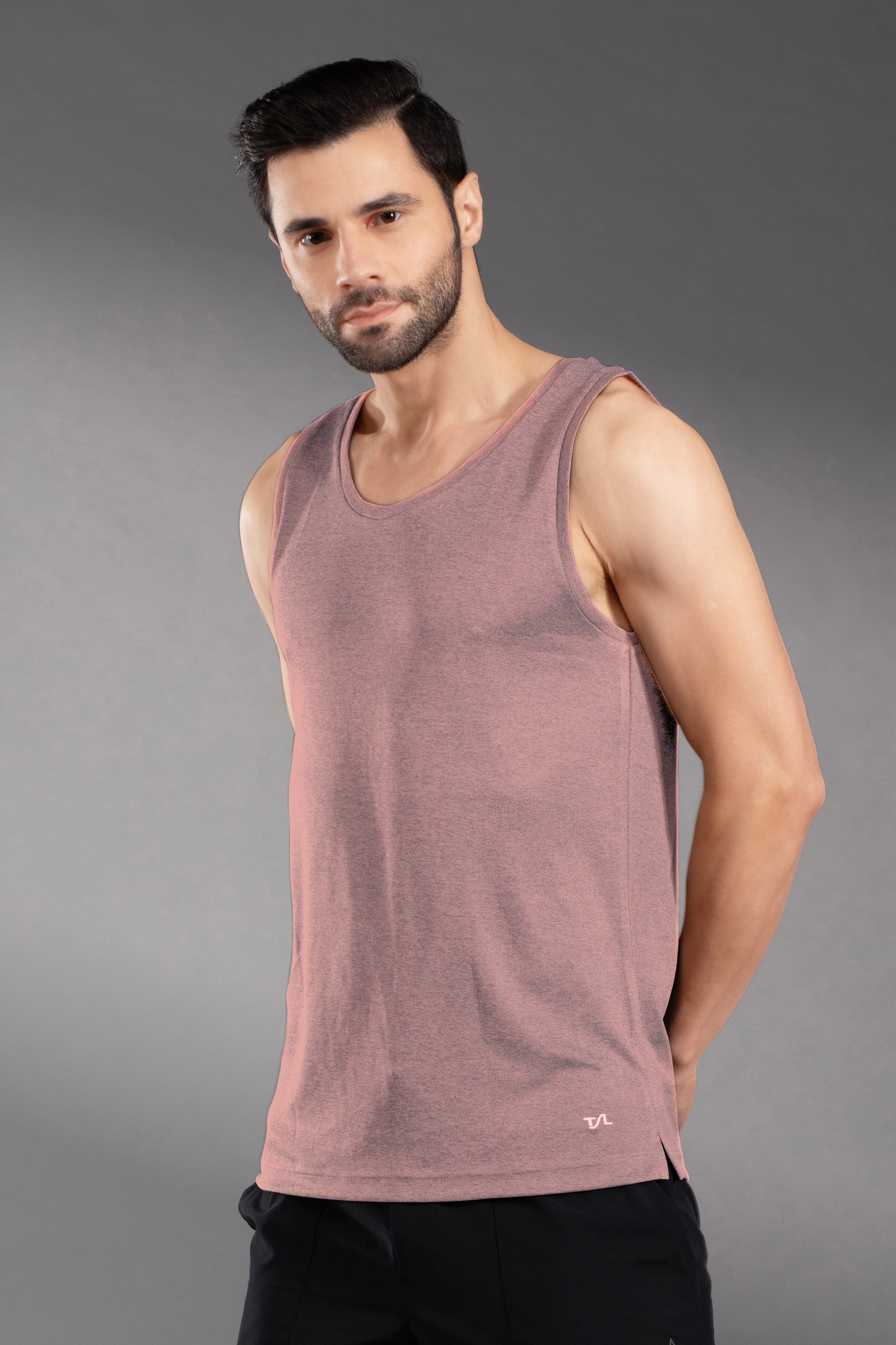 The Secret Loom Men's Gym Vest - Premium 100% Polyester Double Cool
