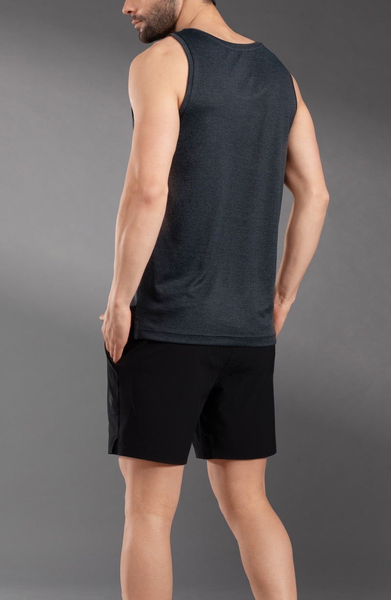 The Secret Loom Men's Gym Vest - Premium 100% Polyester Double Cool