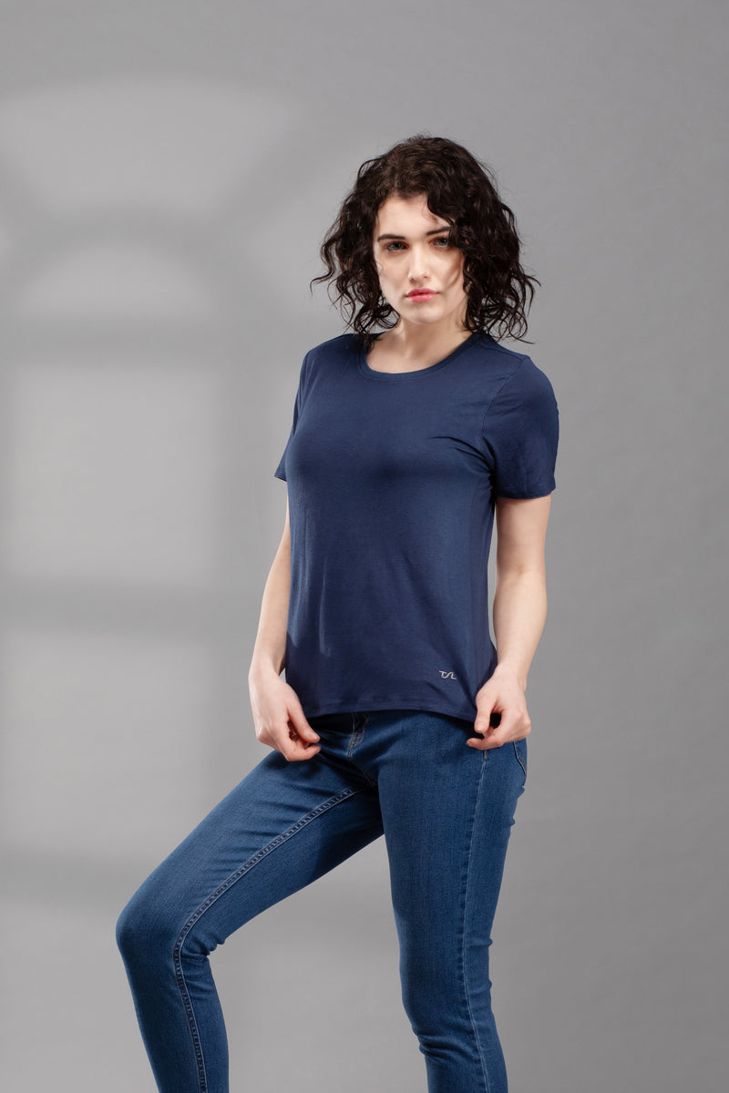 The Secret Loom Women's T-Shirt - 95% Bamboo, 5% Elastane - Premium T-Shirts for Women