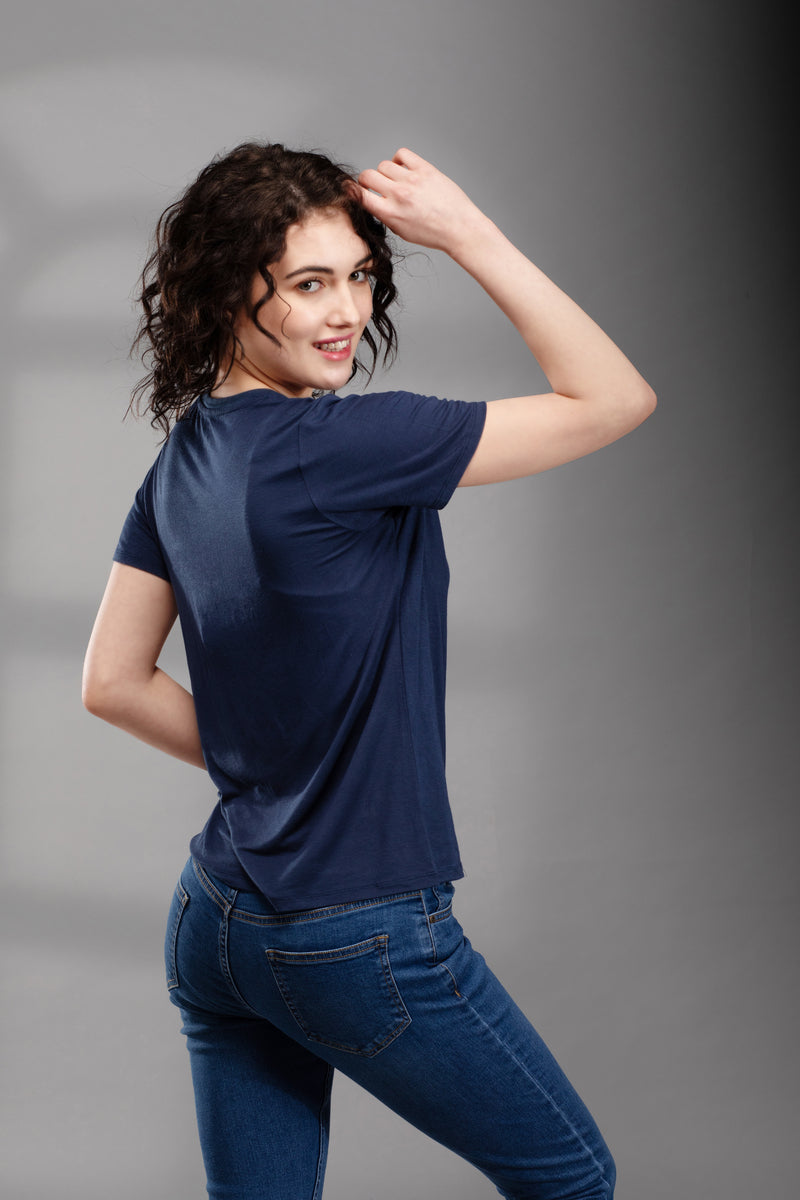 The Secret Loom Women's T-Shirt - 95% Bamboo, 5% Elastane - Premium T-Shirts for Women