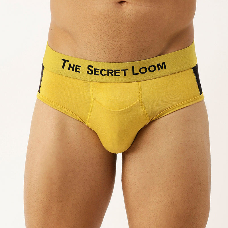 Men's Outer Elastic Modal Elastane brief-Cut and sew