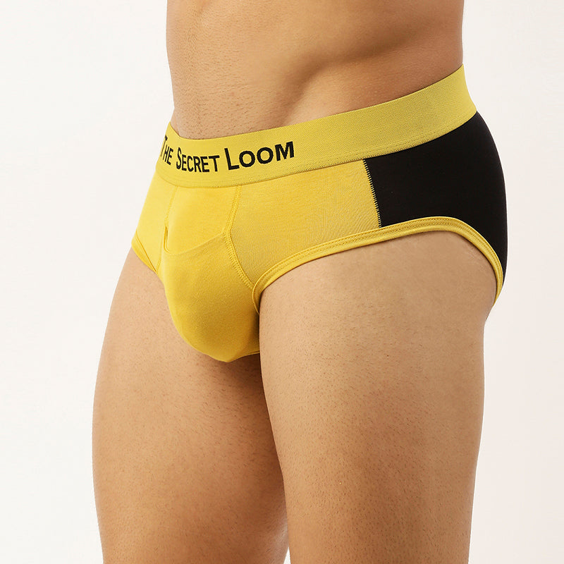 Men's Outer Elastic Modal Elastane brief-Cut and sew