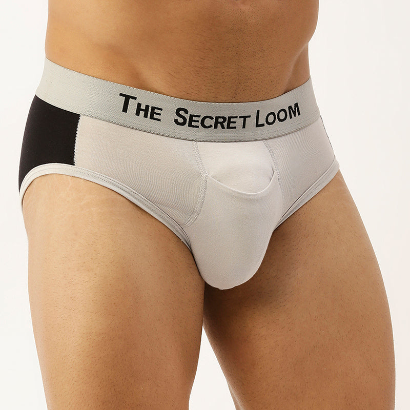 Men's Outer Elastic Modal Elastane brief-Cut and sew