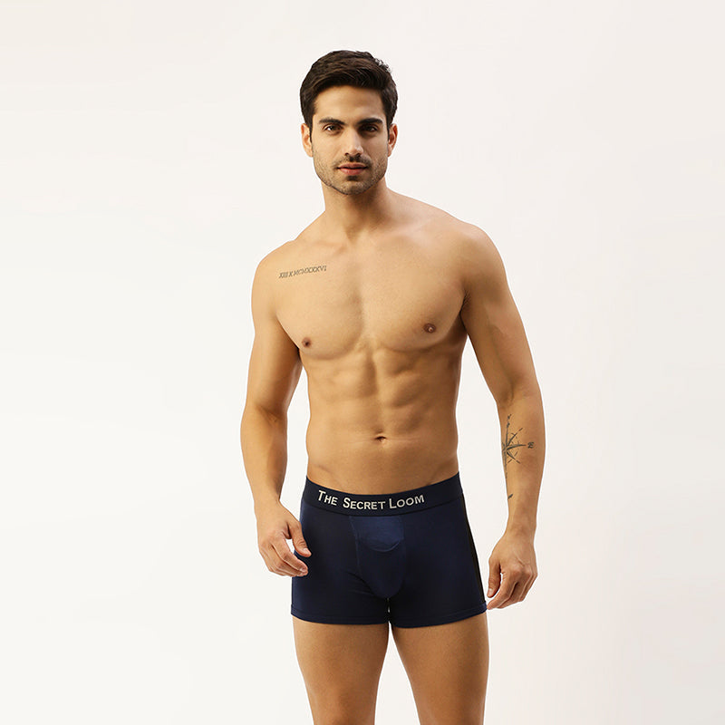 Men's Outer Elastic Modal Elastane mini trunk-Cut and sew