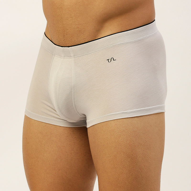 Men's Outer Elastic Modal Elastane Mini Trunk - Hidden Elastic