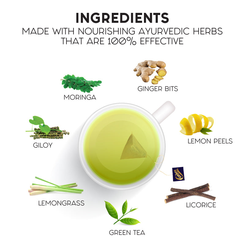 Moringa & Giloy With Lemongrass Green Tea